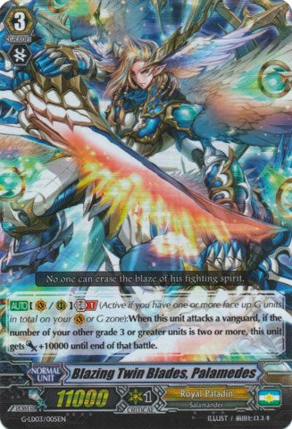 Image of Blazing Twin Blades, Palamedes (RRR) (G-LD03/005EN) [G-Legend Deck Vol.3: The Blaster]