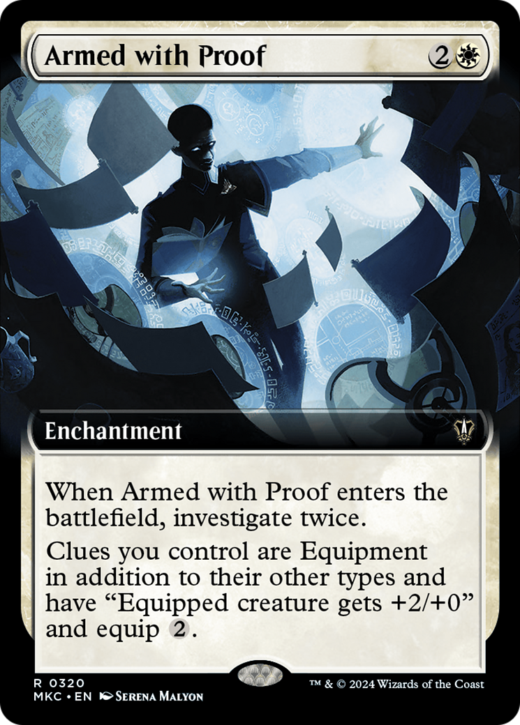 Image of Armed with Proof (Extended Art) [Murders at Karlov Manor Commander]