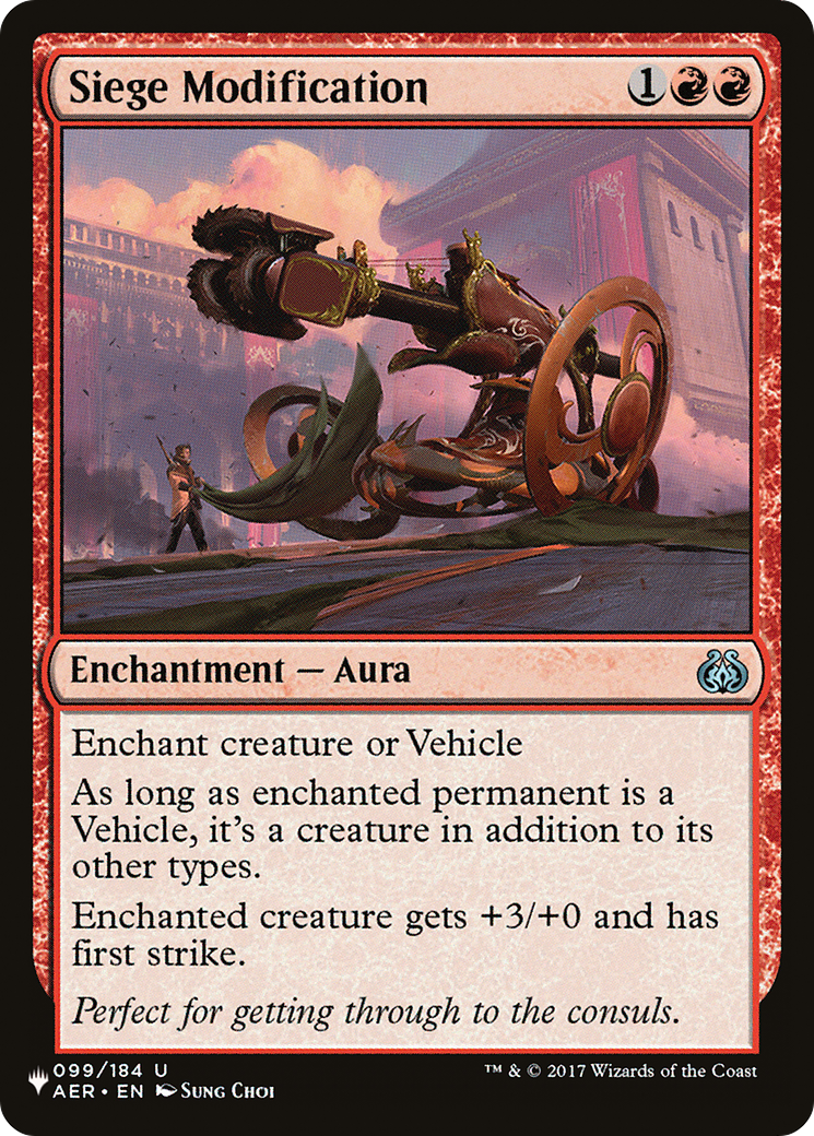 Image of Siege Modification [The List]