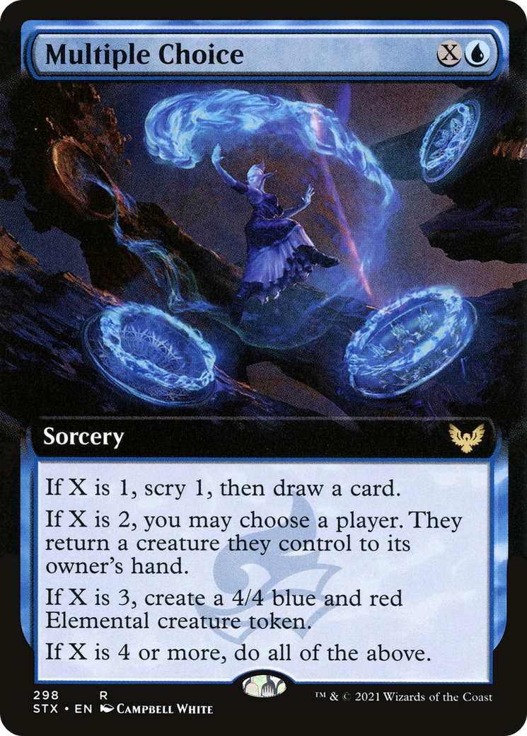 Image of Multiple Choice (Extended Art) [Strixhaven: School of Mages]