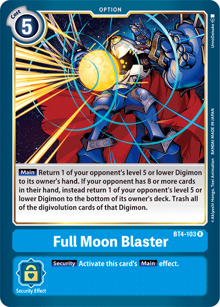 Image of Full Moon Blaster [BT4-103] [Great Legend]