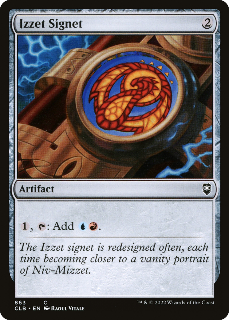 Image of Izzet Signet [Commander Legends: Battle for Baldur's Gate]