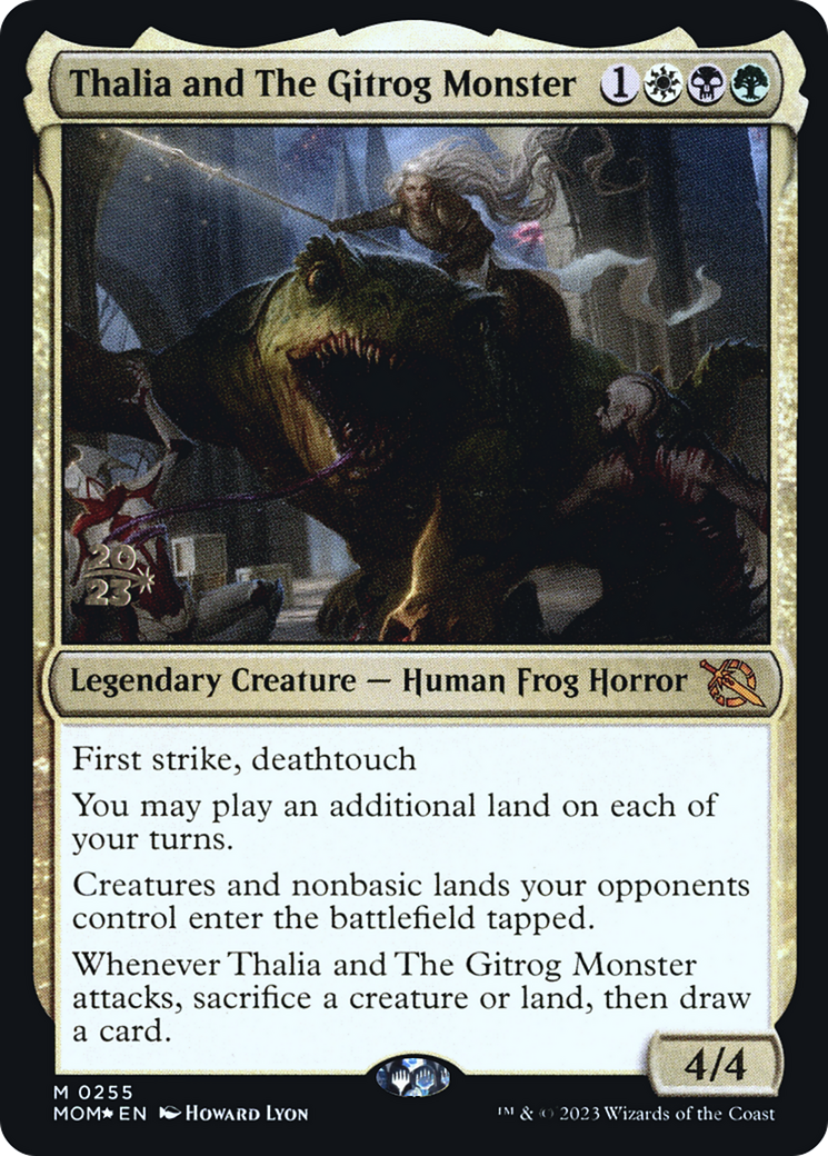 Image of Thalia and The Gitrog Monster [March of the Machine Prerelease Promos]