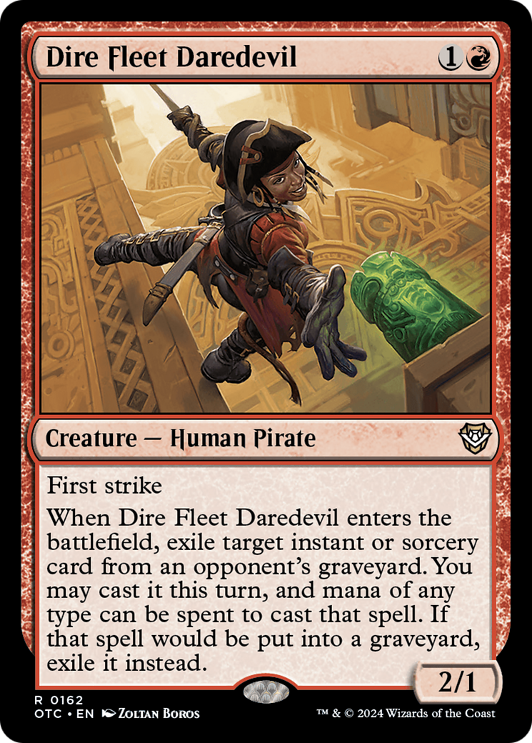 Image of Dire Fleet Daredevil [Outlaws of Thunder Junction Commander]