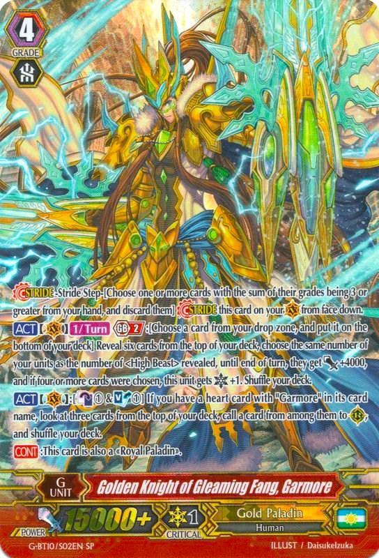 Image of Golden Knight of Gleaming Fang, Garmore (G-BT10/S02EN) [Raging Clash of the Blade Fangs]