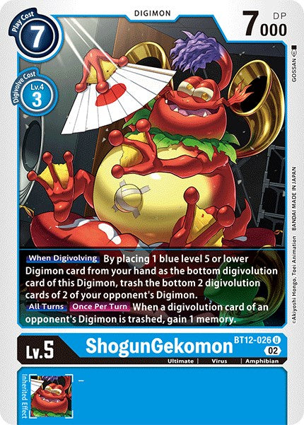 Image of ShogunGekomon [BT12-026] [Across Time]