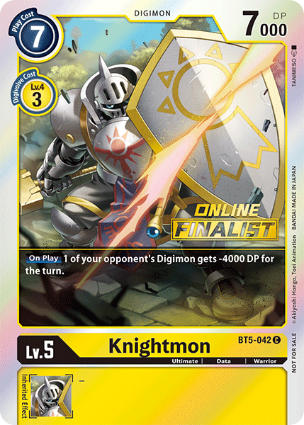 Image of Knightmon [BT5-042] (Online Finalist) [Battle of Omni Promos]