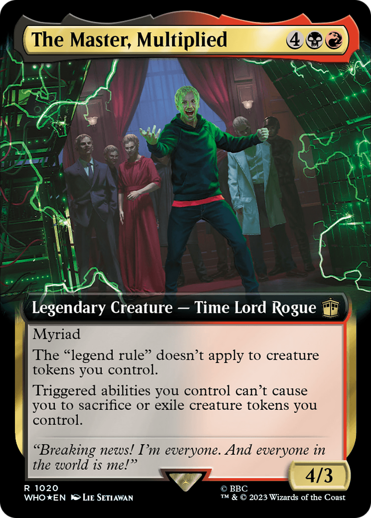 Image of The Master, Multiplied (Extended Art) (Surge Foil) [Doctor Who]