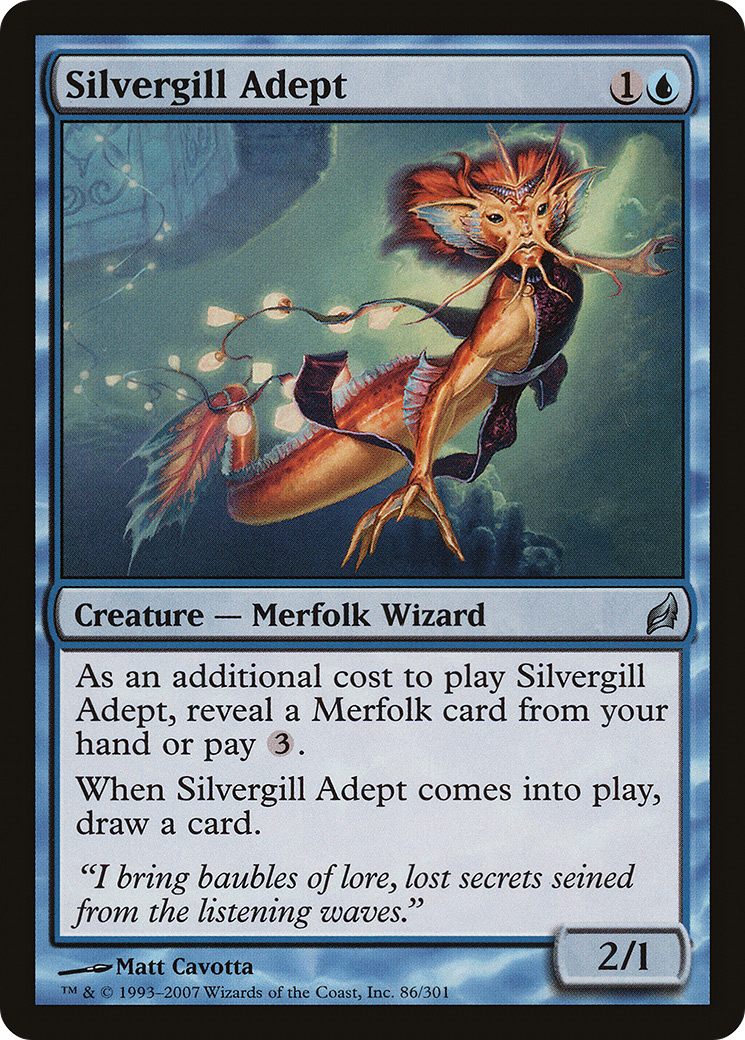 Image of Silvergill Adept [Lorwyn]