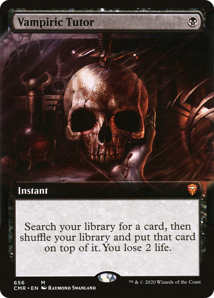 Image of Vampiric Tutor (Extended Art) [Commander Legends]