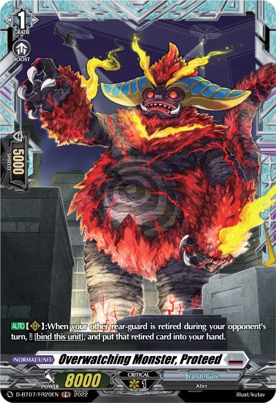 Image of Overwatching Monster, Proteed (FR) (D-BT07/FR20EN) [Raging Flames Against Emerald Storm]