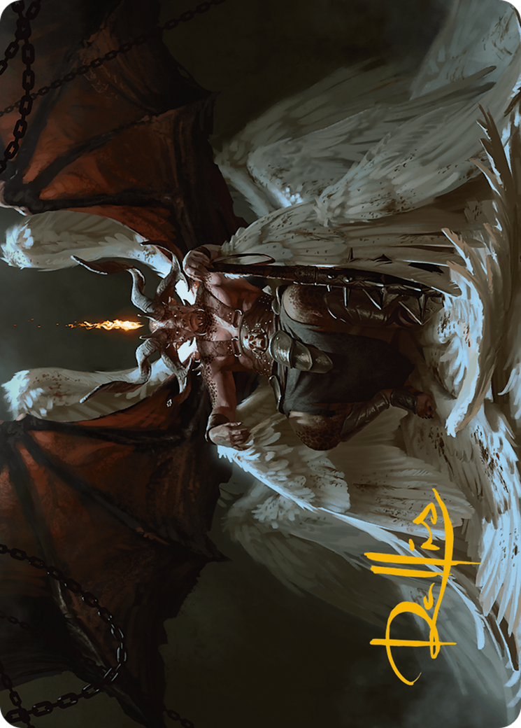 Image of Shilgengar, Sire of Famine Art Card (Gold-Stamped Signature) [Modern Horizons 3 Art Series]