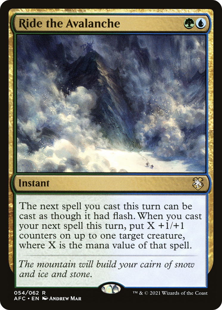 Image of Ride the Avalanche [Dungeons & Dragons: Adventures in the Forgotten Realms Commander]