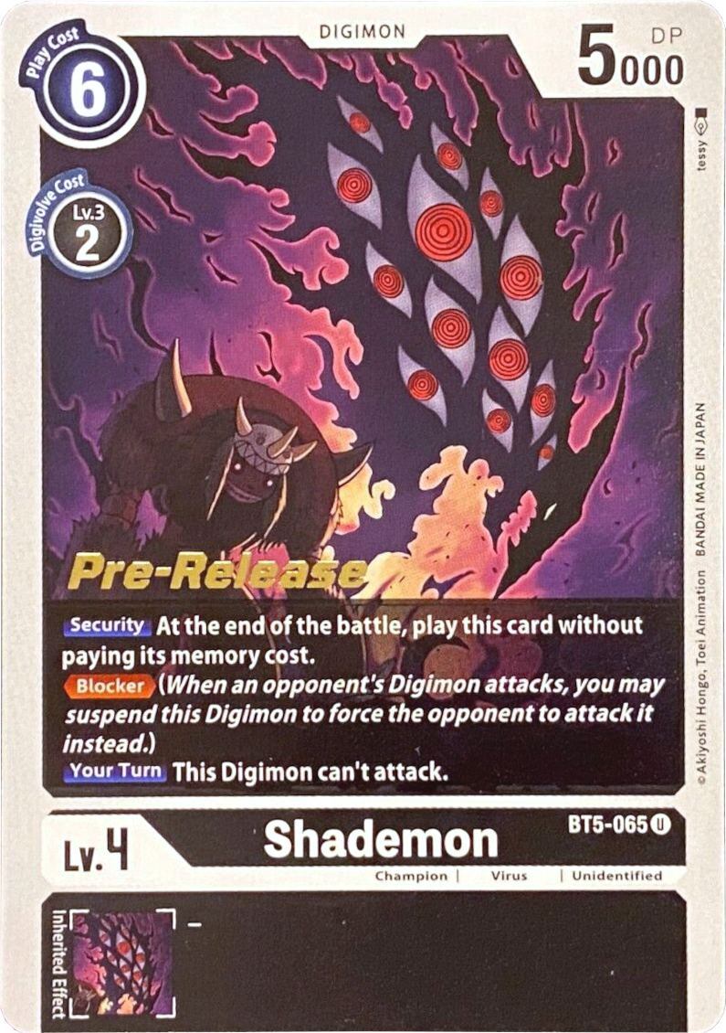 Image of Shademon [BT5-065] [Battle of Omni Pre-Release Promos]
