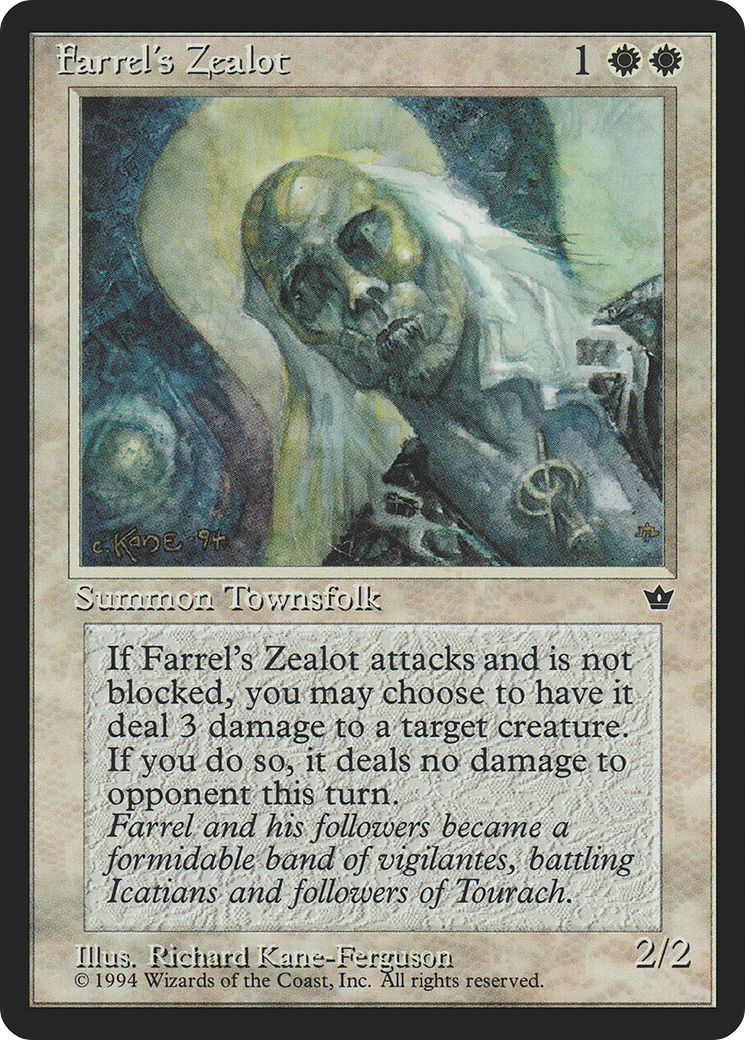 Image of Farrel's Zealot (Richard Kane Ferguson) [Fallen Empires]