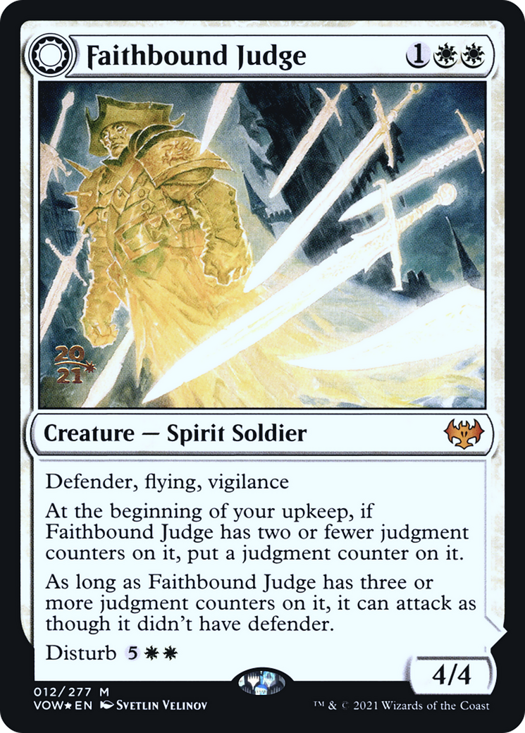 Image of Faithbound Judge // Sinner's Judgment [Innistrad: Crimson Vow Prerelease Promos]