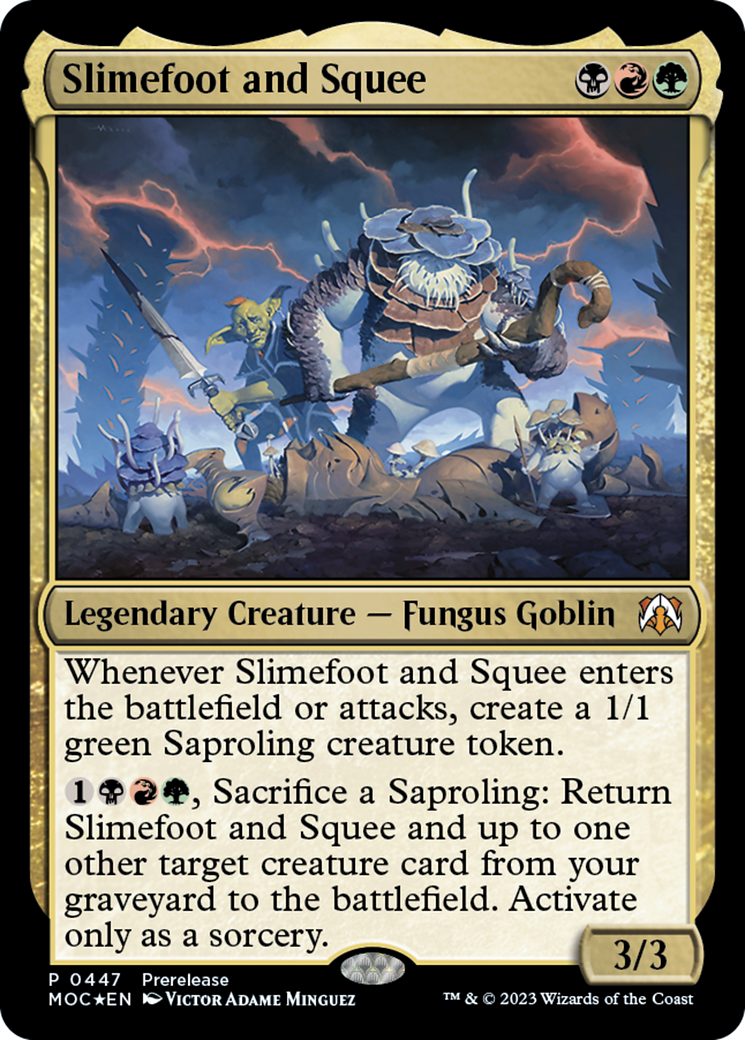 Image of Slimefoot and Squee [March of the Machine Commander Prerelease Promos]