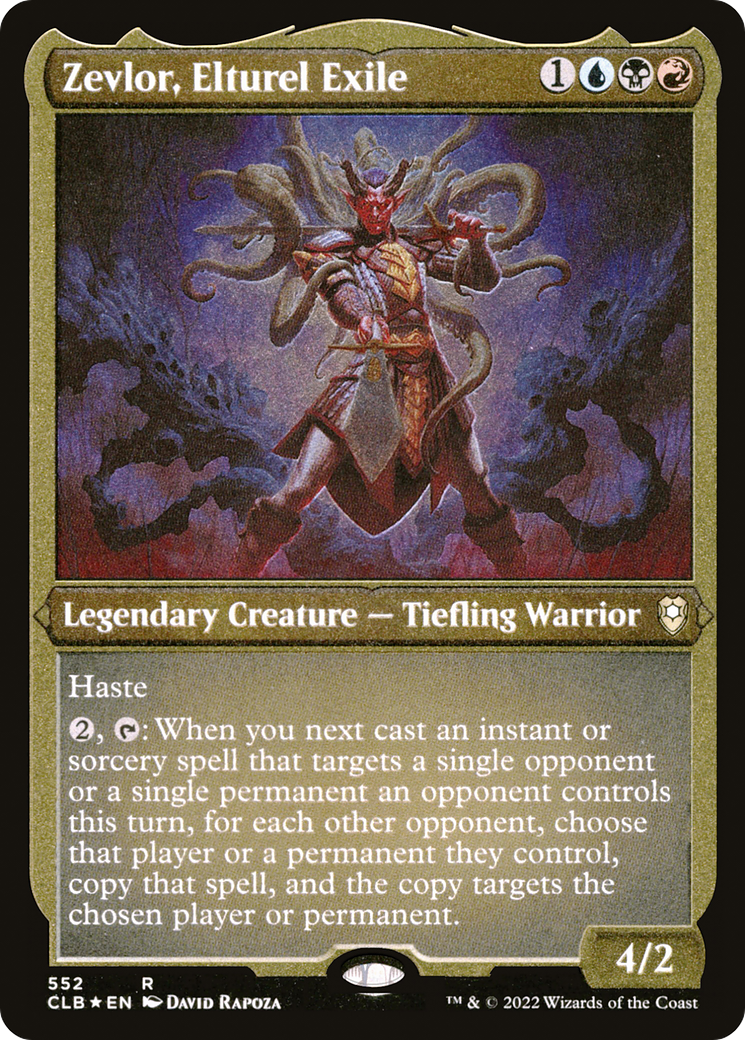 Image of Zevlor, Elturel Exile (Foil Etched) (CLB-552) - Commander Legends: Battle for Baldur's Gate Foil