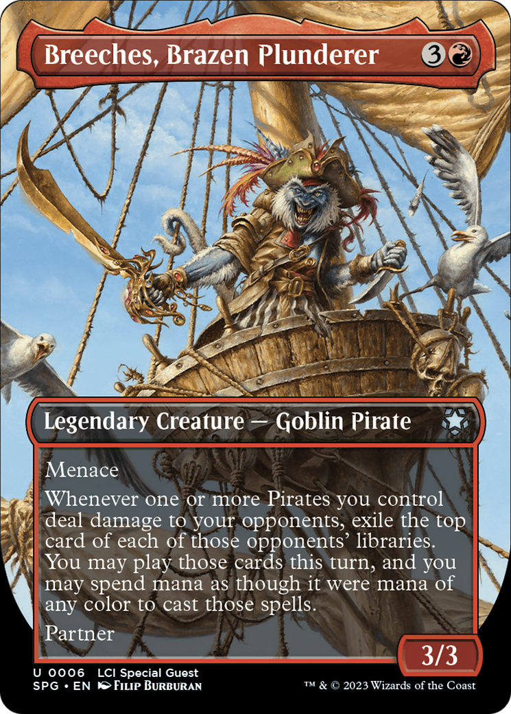 Image of Breeches, Brazen Plunderer (Borderless) [The Lost Caverns of Ixalan Special Guests]