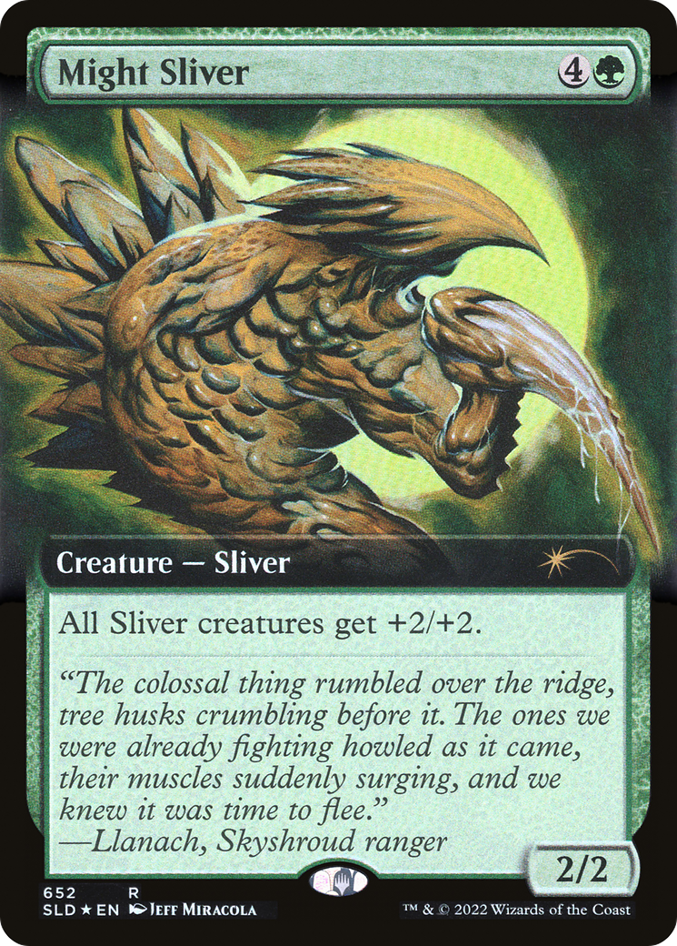 Image of Might Sliver (Extended Art) [Secret Lair Drop Promos]
