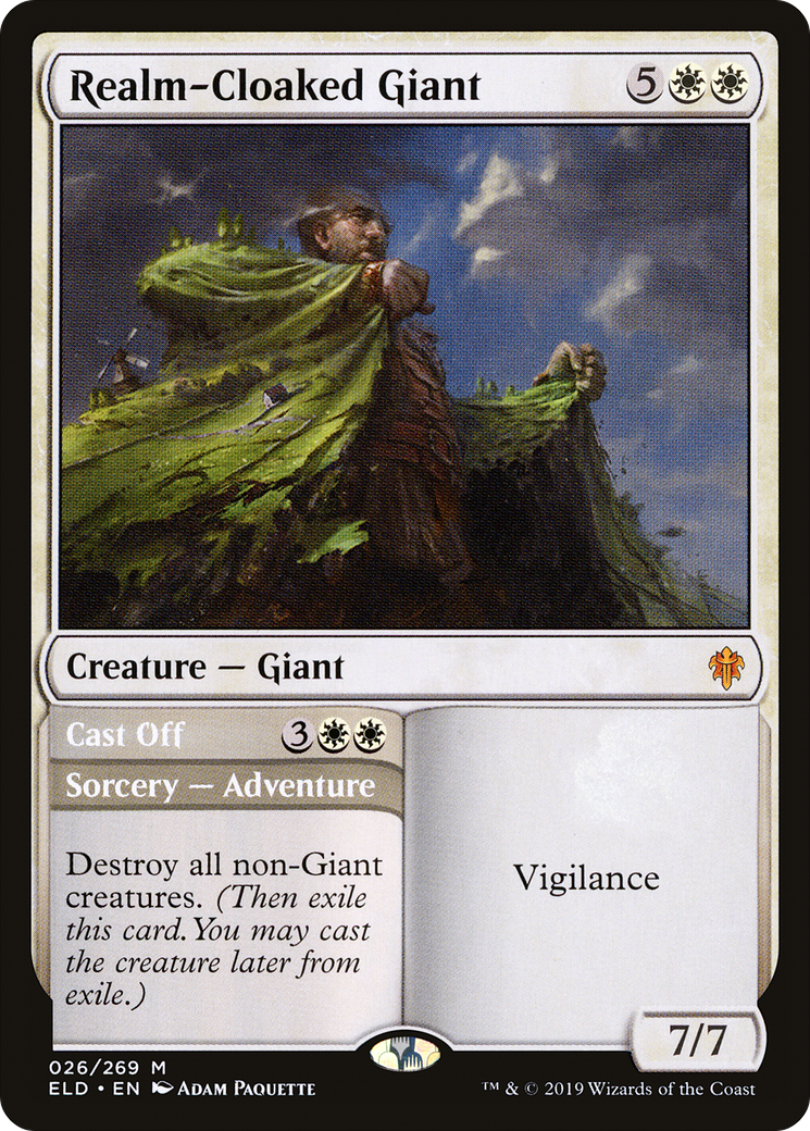 Image of Realm-Cloaked Giant // Cast Off [Throne of Eldraine]