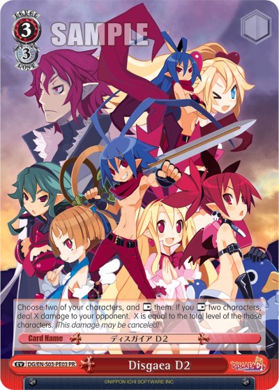 Image of Disgaea D2 (DG/EN-S03-PE03) (Promo) [Disgaea]