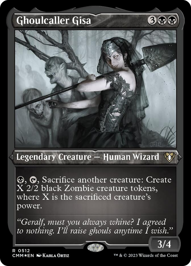 Image of Ghoulcaller Gisa (Foil Etched) [Commander Masters]
