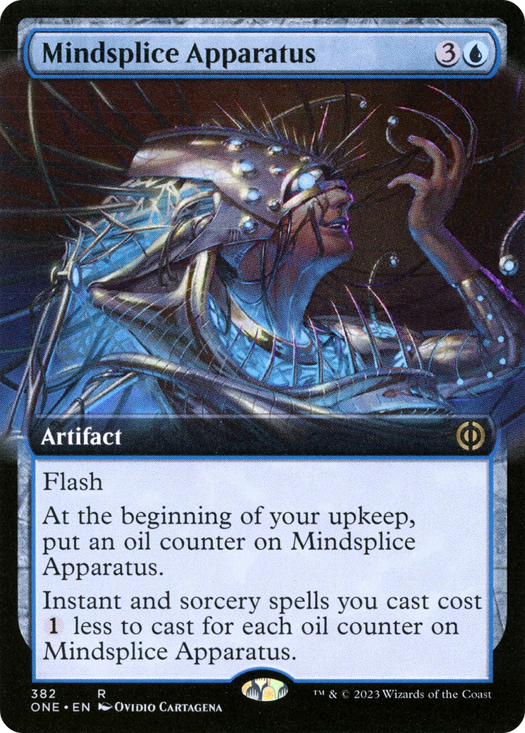 Image of Mindsplice Apparatus (Extended Art) [Phyrexia: All Will Be One]