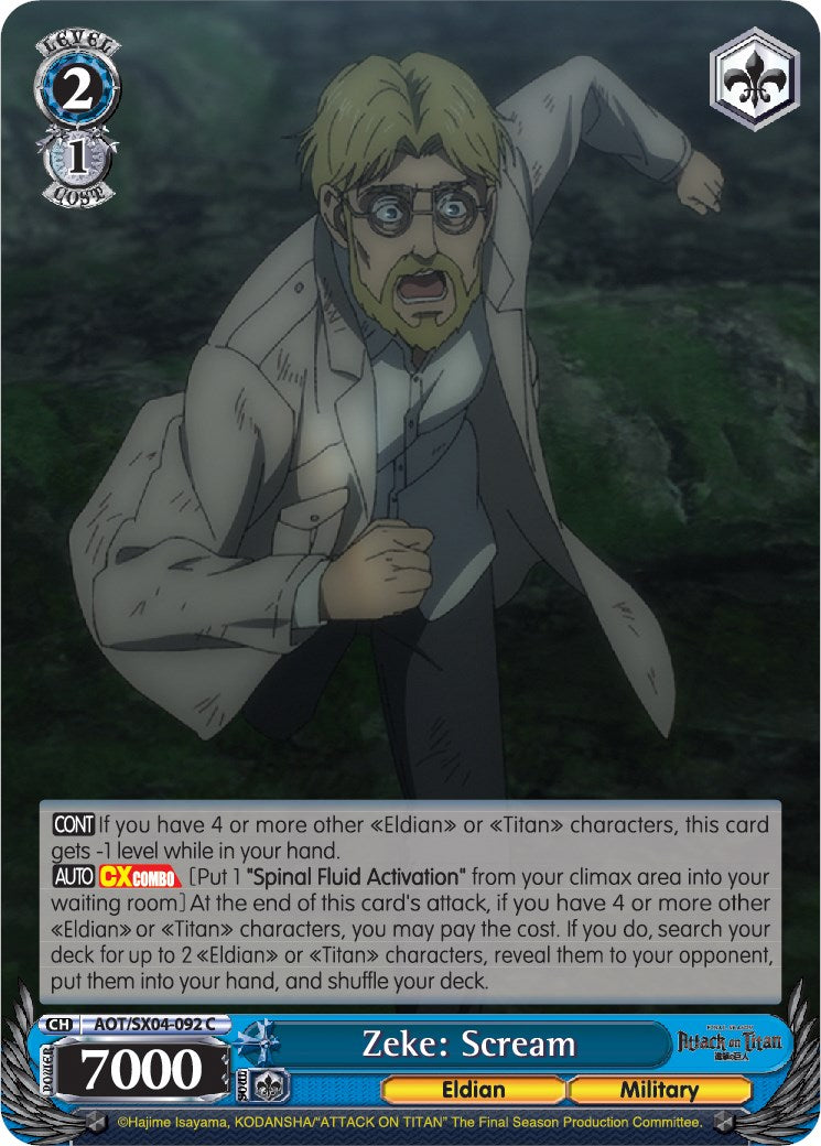 Image of Zeke: Scream [Attack On Titan: Final Season]