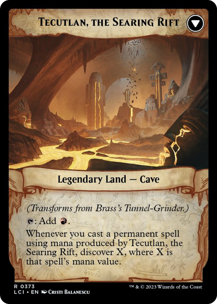 Image of Brass's Tunnel-Grinder // Tecutlan, The Searing Rift [The Lost Caverns of Ixalan]