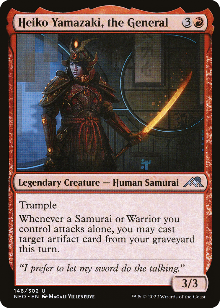 Image of Heiko Yamazaki, the General [Kamigawa: Neon Dynasty]