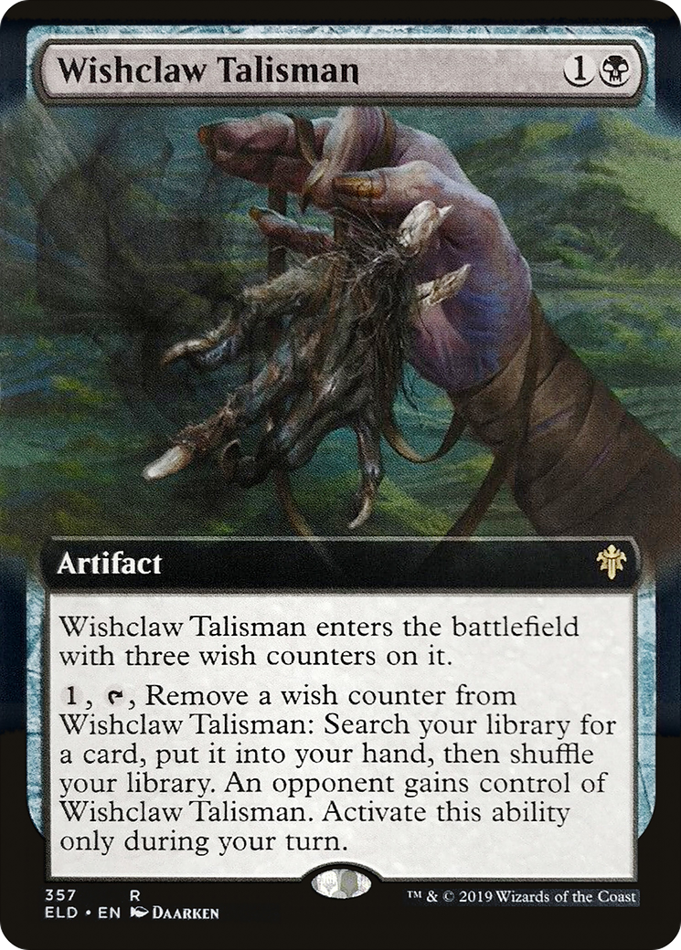 Image of Wishclaw Talisman (Extended Art) [Throne of Eldraine]