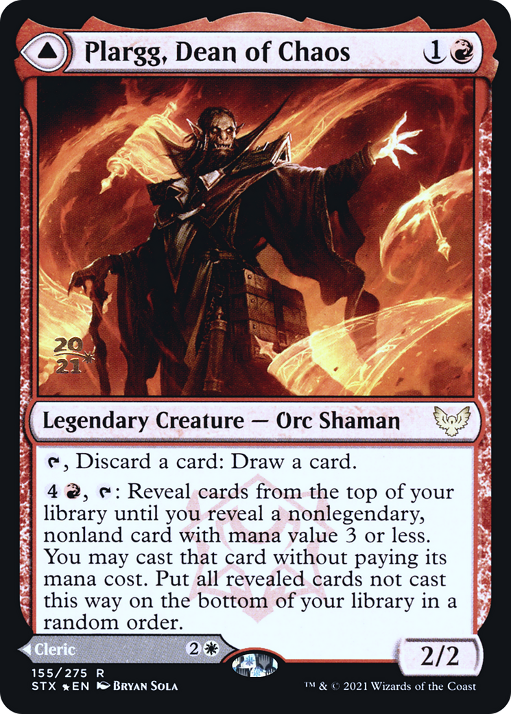 Image of Plargg, Dean of Chaos // Augusta, Dean of Order [Strixhaven: School of Mages Prerelease Promos]