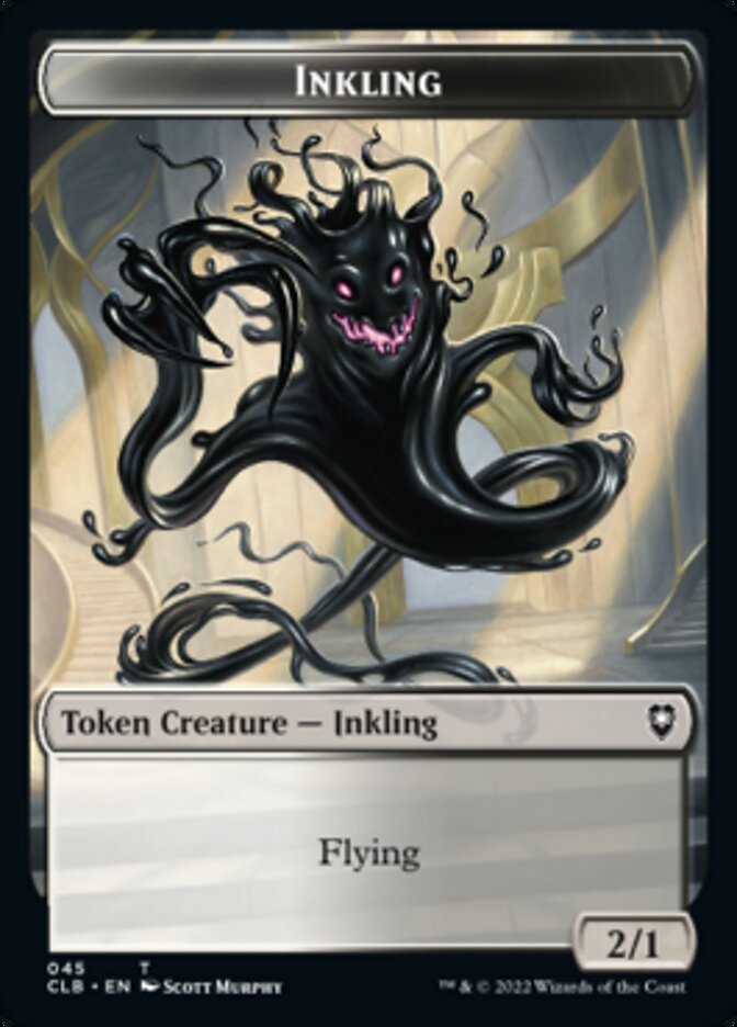 Image of Warrior // Inkling Double-Sided Token [Commander Legends: Battle for Baldur's Gate Tokens]