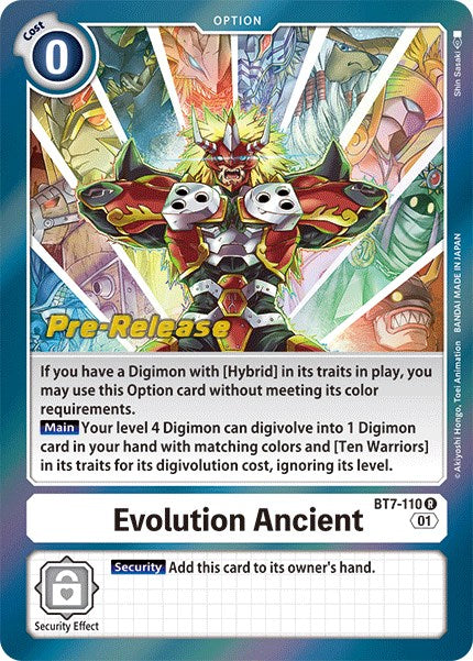 Image of Evolution Ancient [BT7-110] [Next Adventure Pre-Release Cards]