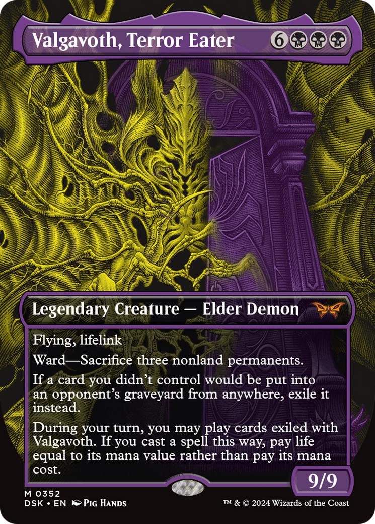 Image of Valgavoth, Terror Eater (Showcase) [Duskmourn: House of Horror]