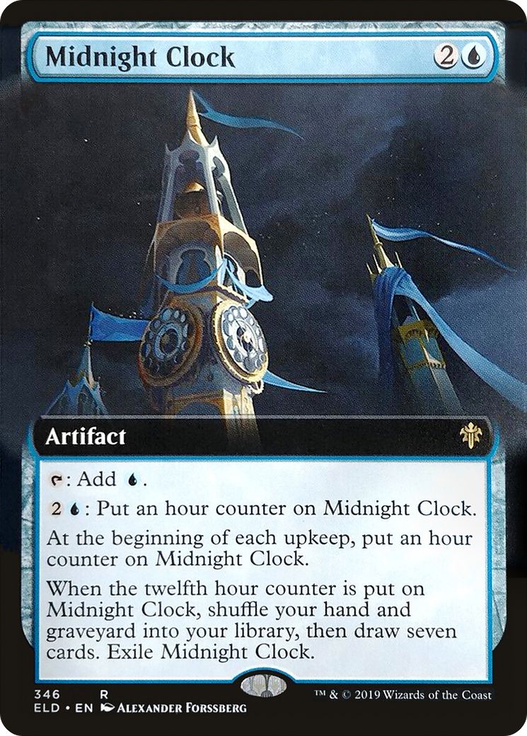 Image of Midnight Clock (Extended Art) [Throne of Eldraine]