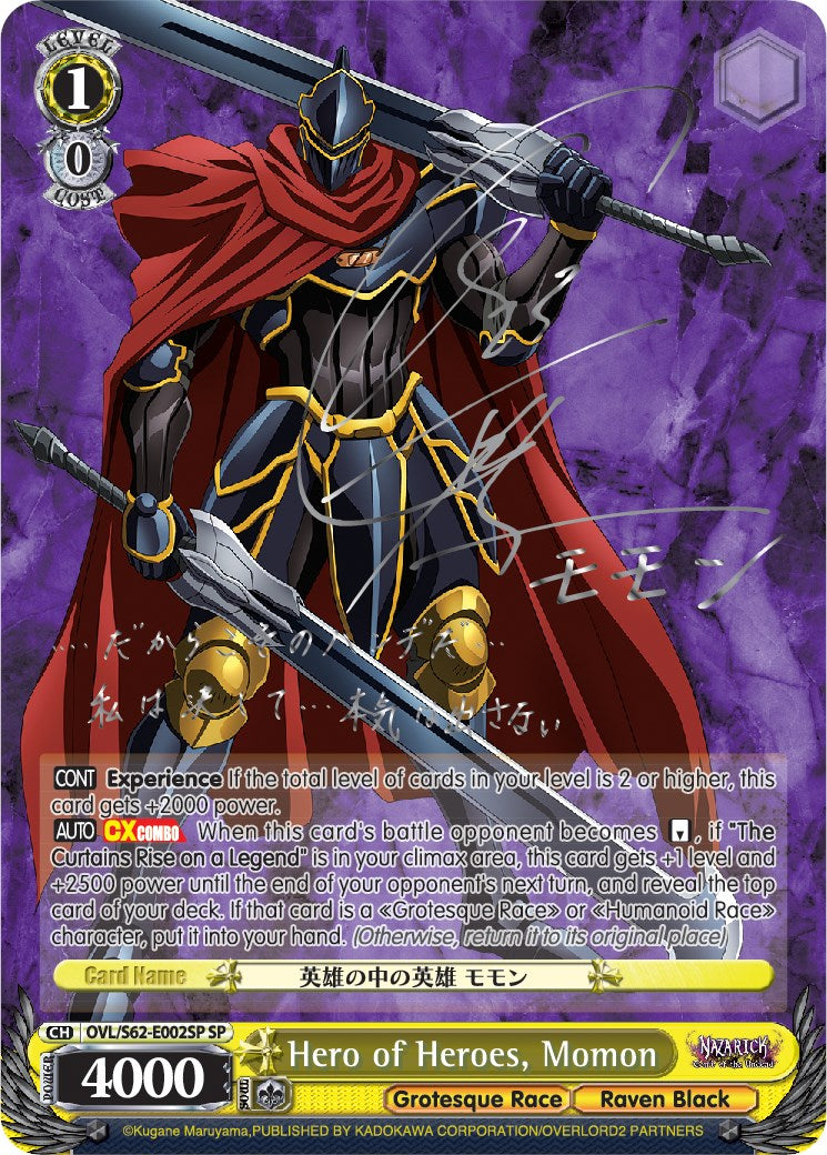 Image of Hero of Heroes, Momon (Foil) [Nazarick: Tomb of the Undead]