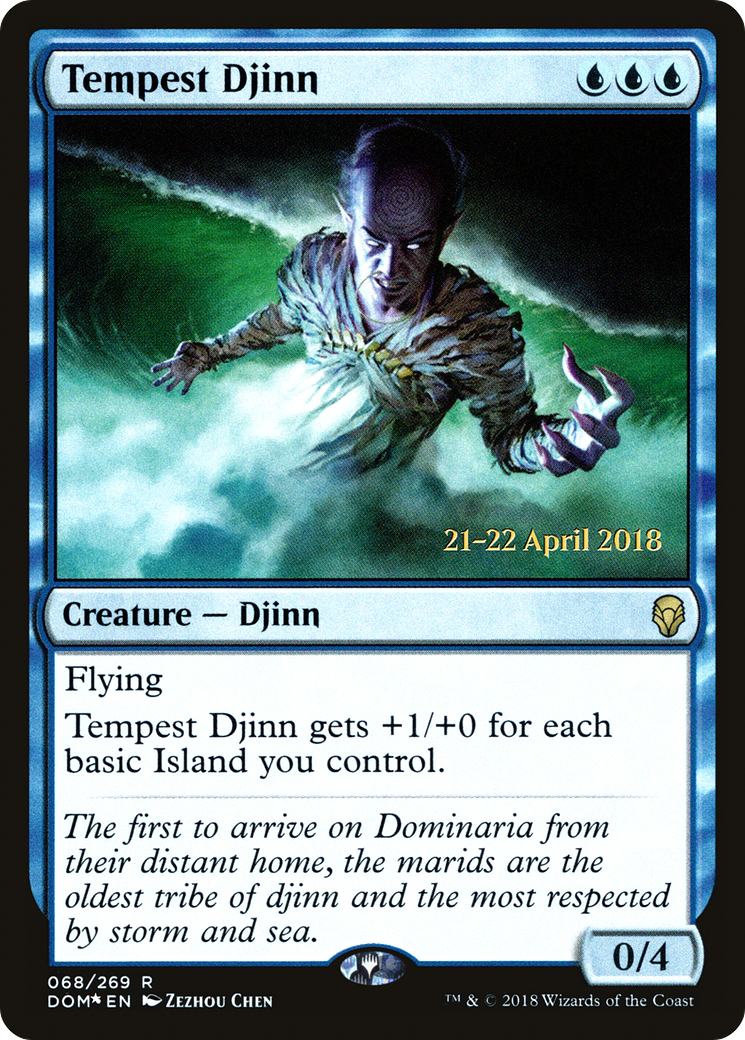 Image of Tempest Djinn [Dominaria Prerelease Promos]
