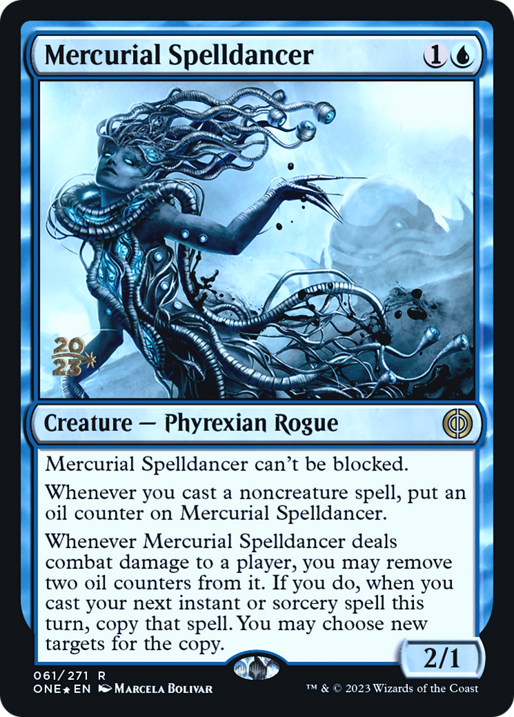 Image of Mercurial Spelldancer [Phyrexia: All Will Be One Prerelease Promos]