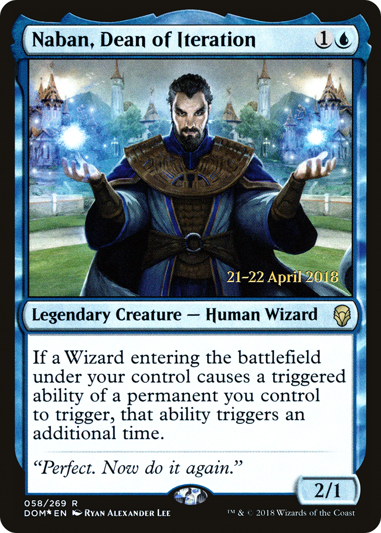 Image of Naban, Dean of Iteration [Dominaria Prerelease Promos]