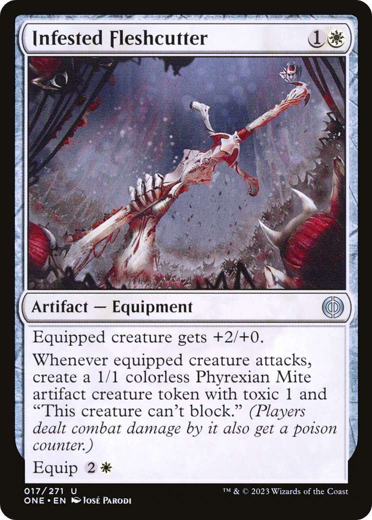 Image of Infested Fleshcutter [Phyrexia: All Will Be One]