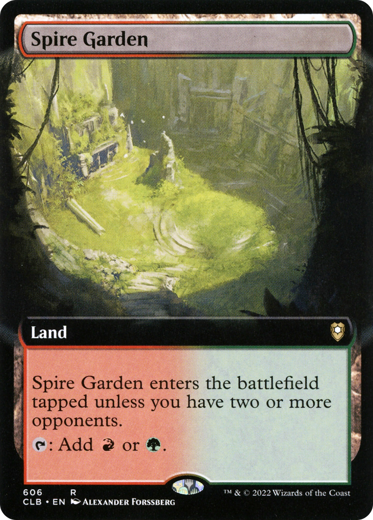 Image of Spire Garden (Extended Art) [Commander Legends: Battle for Baldur's Gate]