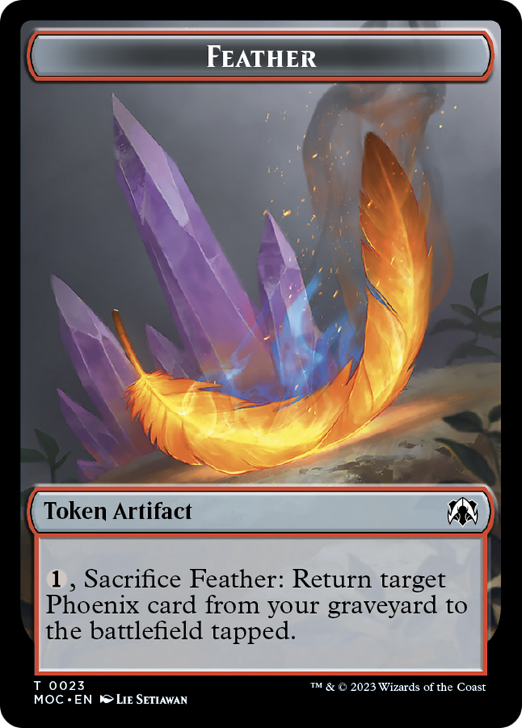 Image of Feather // Servo Double-Sided Token [March of the Machine Commander Tokens]
