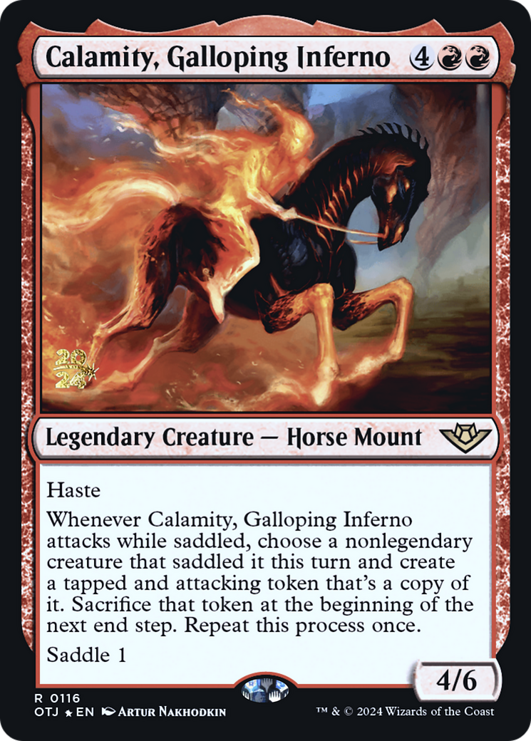 Image of Calamity, Galloping Inferno [Outlaws of Thunder Junction Prerelease Promos]