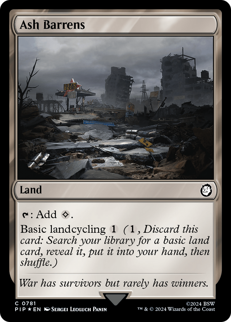 Image of Ash Barrens (Surge Foil) [Fallout]