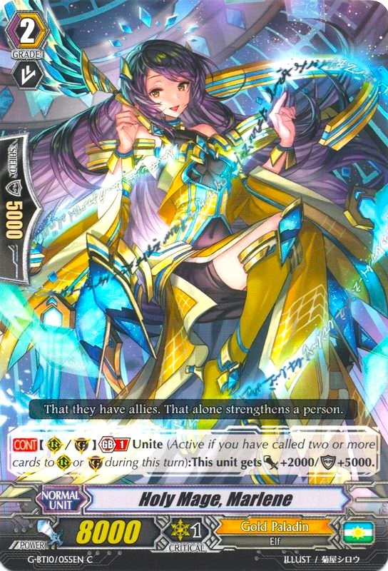 Image of Holy Mage, Marlene (G-BT10/055EN) [Raging Clash of the Blade Fangs]