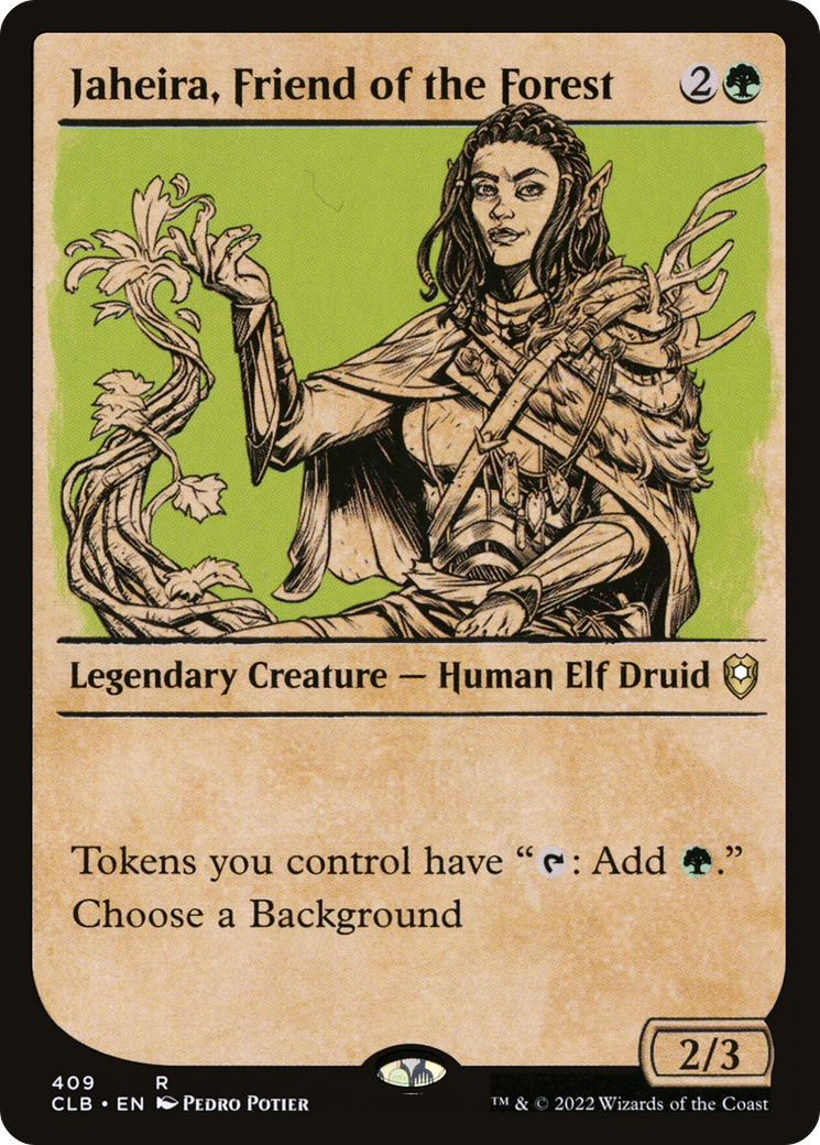 Image of Jaheira, Friend of the Forest (Showcase) [Commander Legends: Battle for Baldur's Gate]