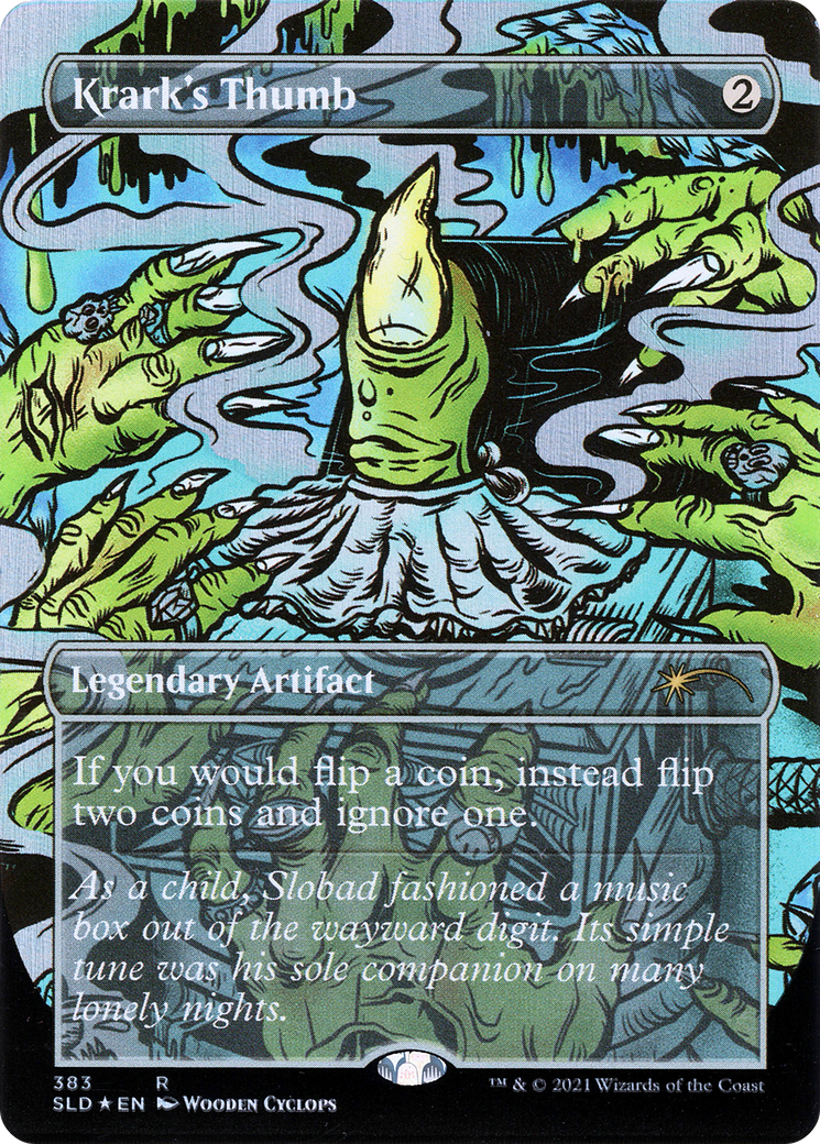 Image of Krark's Thumb // Krark's Thumb (Borderless) [Secret Lair Drop Series]