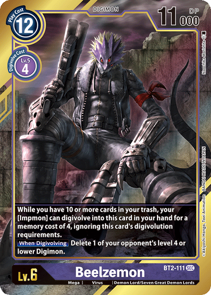 Image of Beelzemon [BT2-111] (Alternate Art) [Release Special Booster Ver.1.0]
